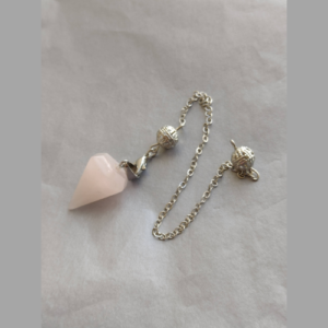 Péndulo de Cuarzo Rosa — La Voz Suave del Corazón