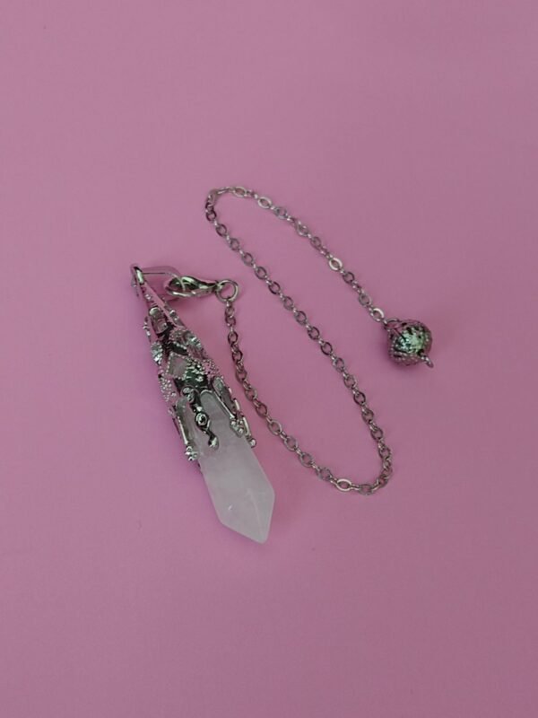 Péndulo Punta Hexagonal de Cuarzo Cristal